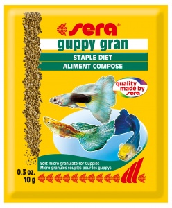 Sera Guppy Gran корм для гуппи, гранулы, 10гр