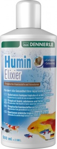 Dennerle Humin Elixier - Биокондиционер для получения тропической аквариумной воды, 500 мл на 2500 л