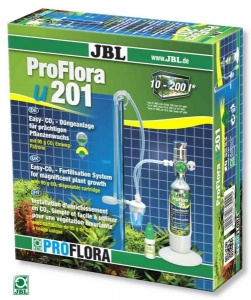 JBL ProFlora u201 - Система СО2 для аквариумов от 10 до 200 литров со сменным баллоном 95 г, редукто