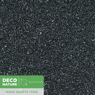 DECO NATURE NANO QUARTZ TEIDE - Черный кварцевый песок фракции 0.2-0.5 мм, 25кг/мешок